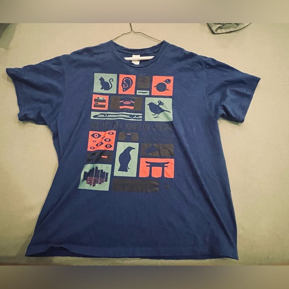 Haruki Murakami - Vintage Tee Shirt - Gently used - Blue Shirt XL